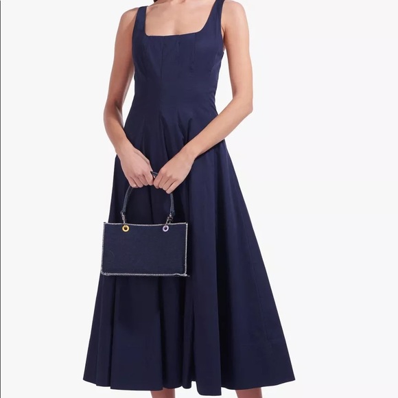 STAUD Dresses & Skirts - STAUD - Wells Dress - Navy - Sz 16